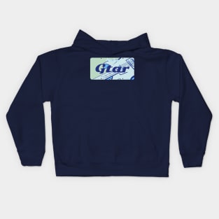 Guitar “Gtar” License Plate Design Kids Hoodie